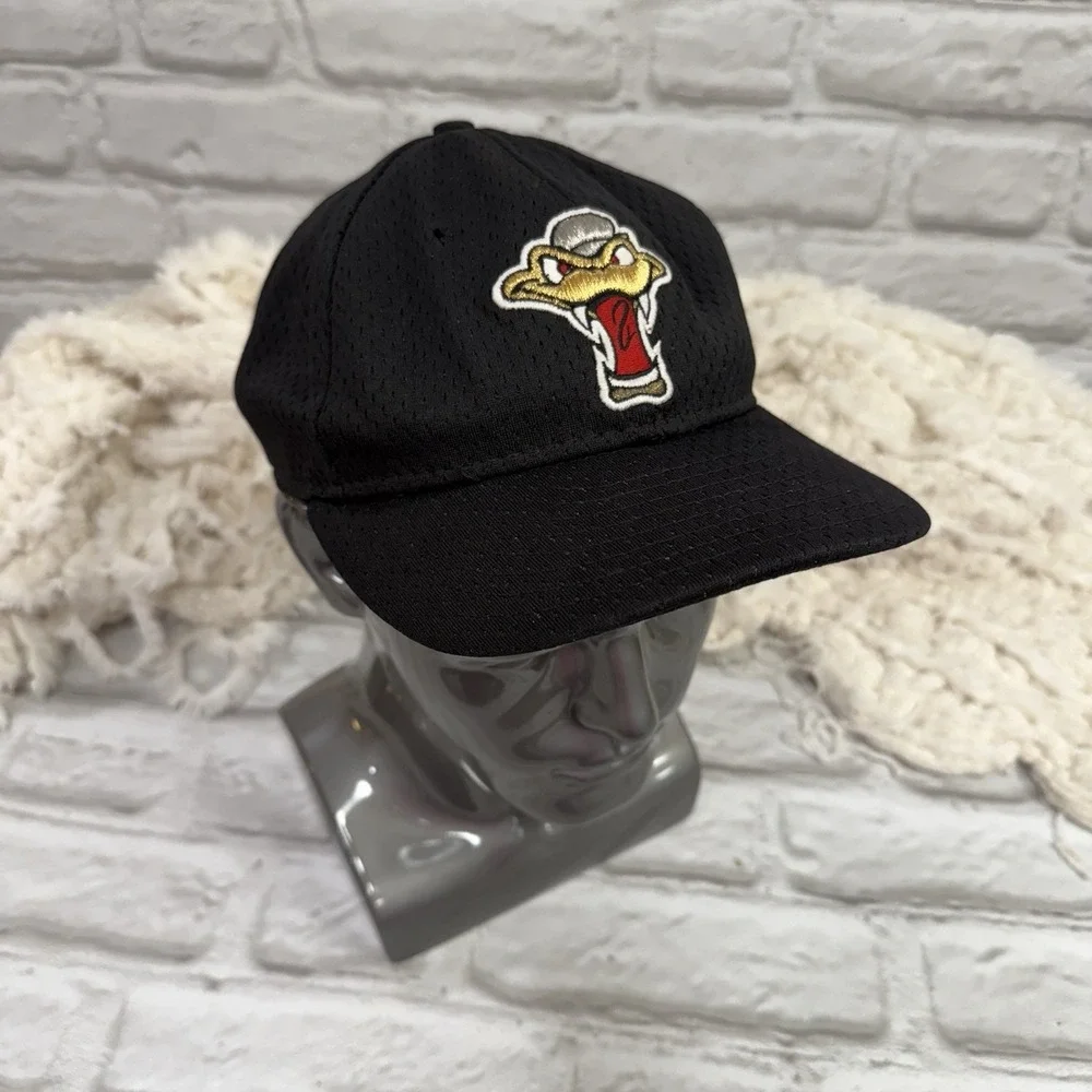 New Era Wisconsin Timber Rattlers Black Fitted Hat 7 3/8 Embroidered team logo